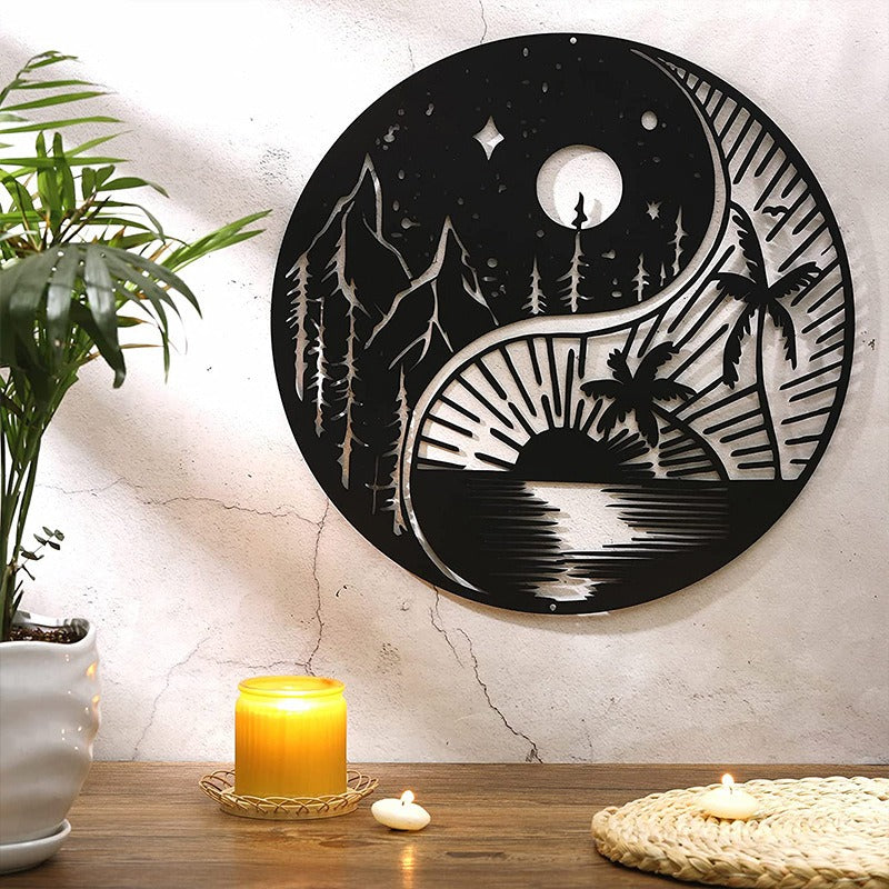 Decorazione da parete in metallo Albero della Vita per l'arredo della casa