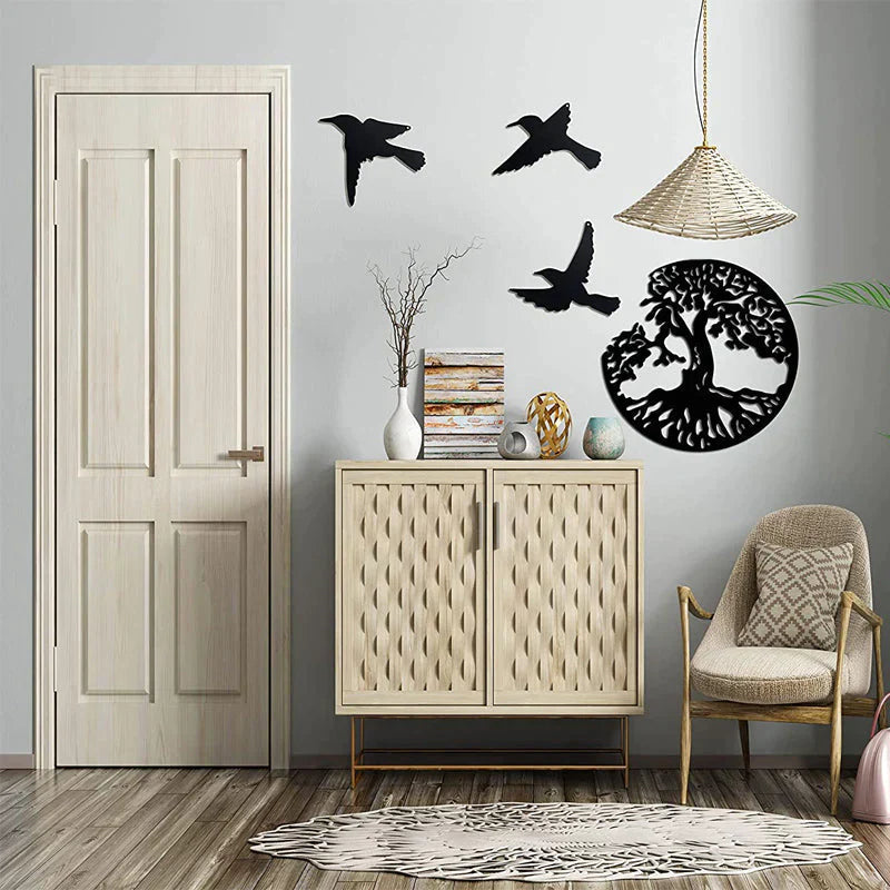 Decorazione da parete in metallo Albero della Vita per l'arredo della casa