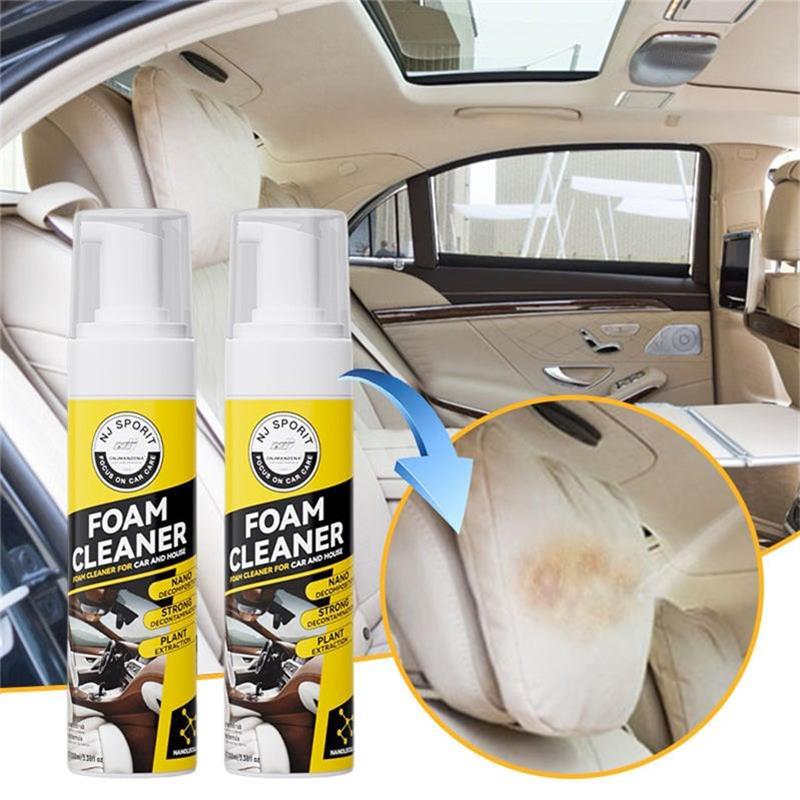 Detergente schiumoso – Pulitore multiuso per interni auto, adatto per pelle e tessuto