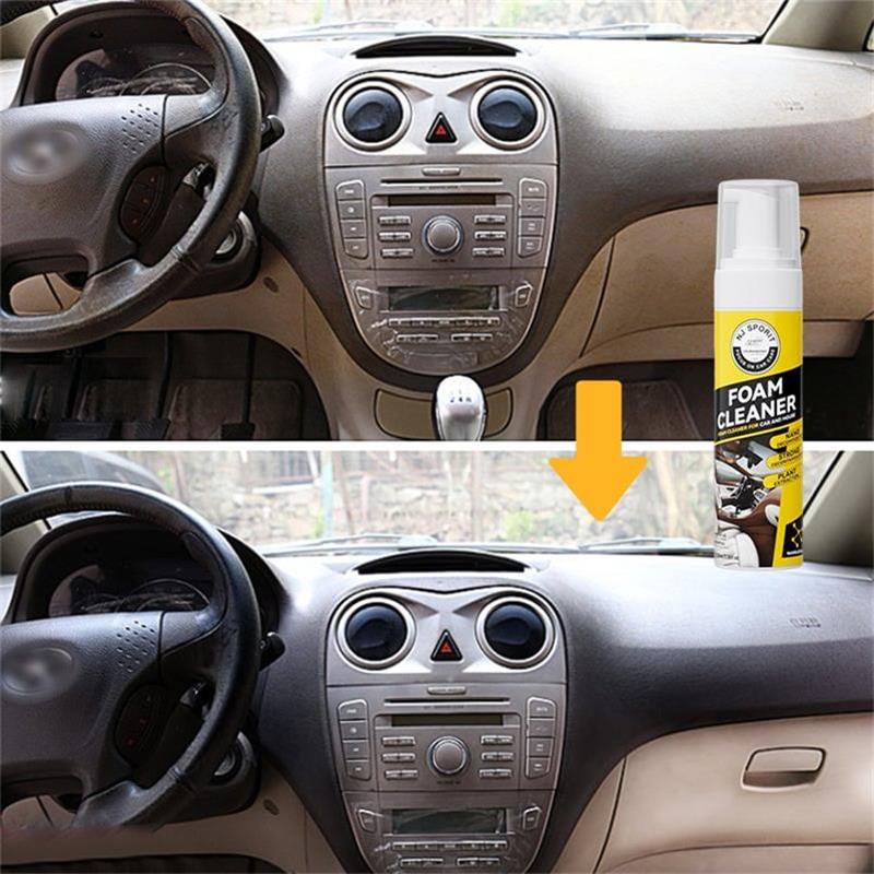 Detergente schiumoso – Pulitore multiuso per interni auto, adatto per pelle e tessuto