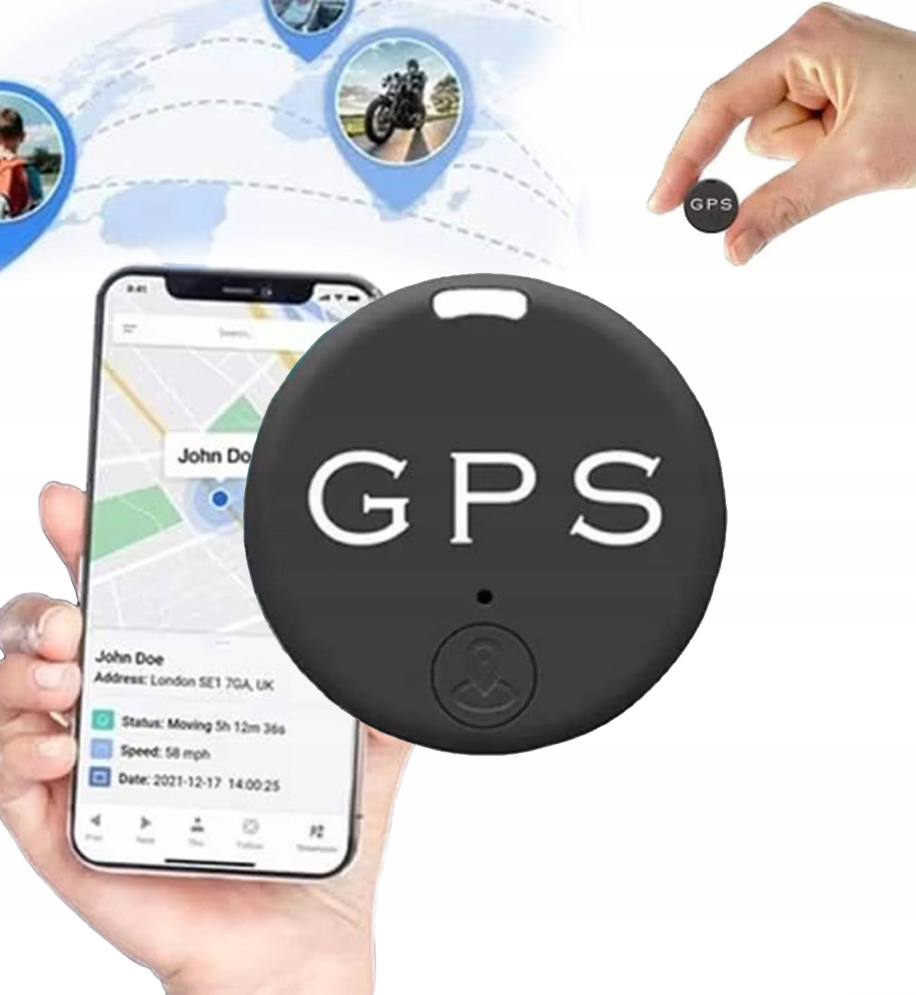 Dispositivo mini localizzatore GPS magnetico in tempo reale
