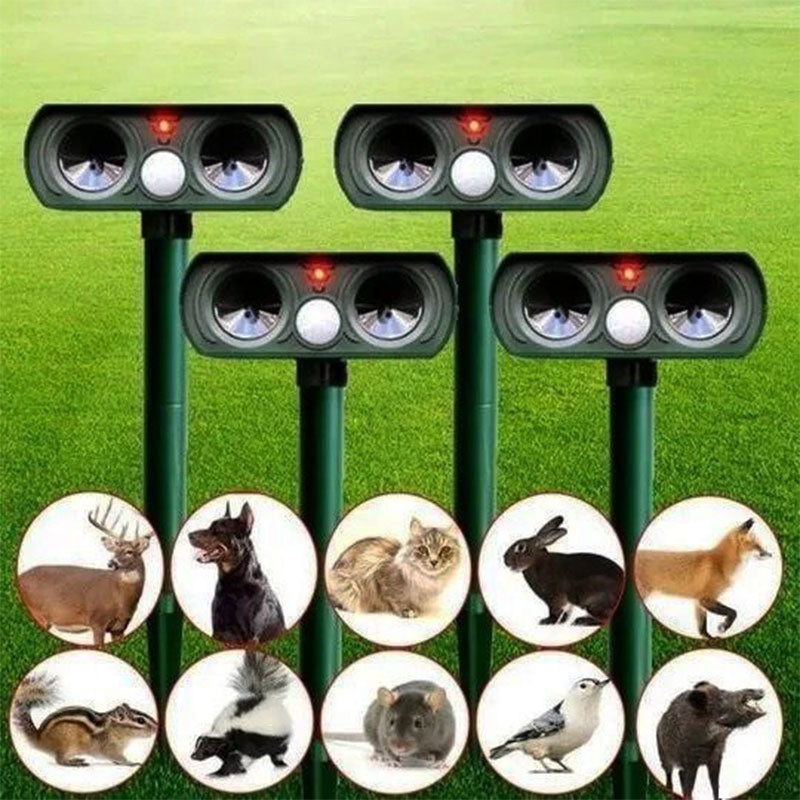 Dissuasore per animali ad infrarossi a energia solare
