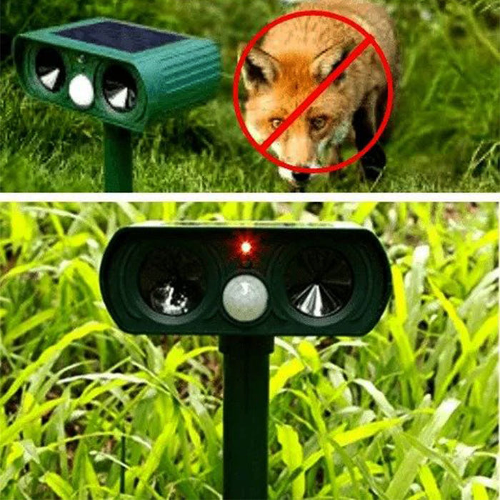 Dissuasore per animali ad infrarossi a energia solare