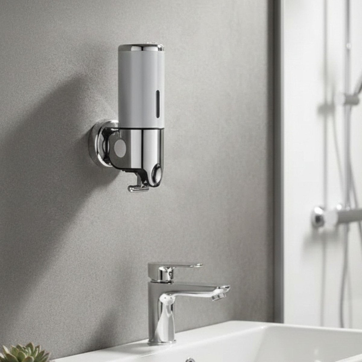 Distributore di sapone a parete in acciaio inox