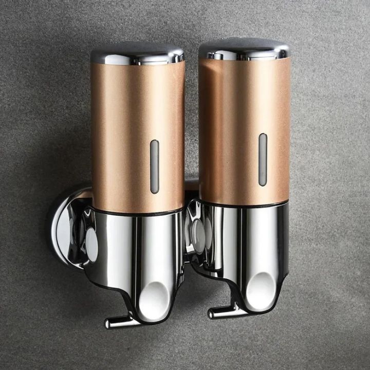 Distributore di sapone da parete in acciaio inox dal design elegante