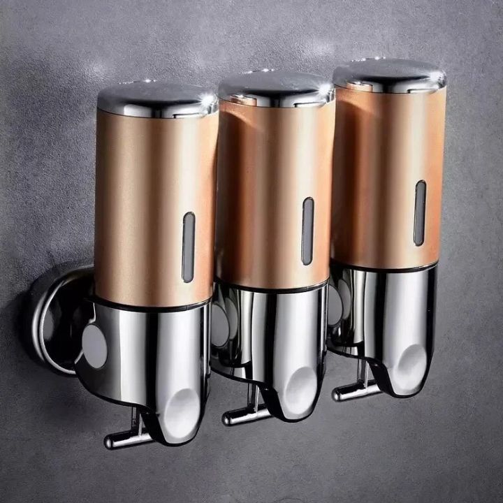 Distributore di sapone da parete in acciaio inox dal design elegante
