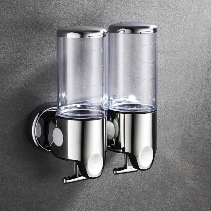 Distributore di sapone da parete in acciaio inox dal design elegante