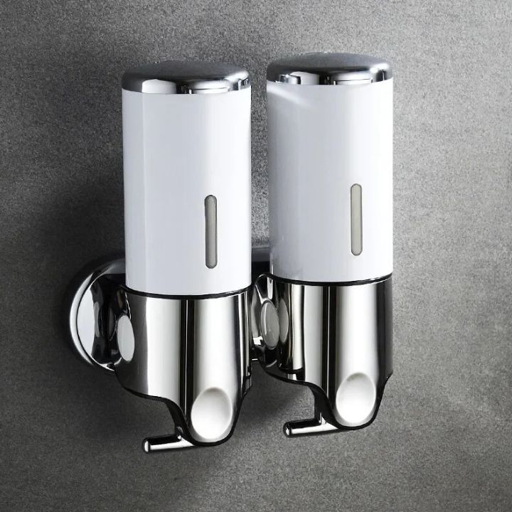 Distributore di sapone da parete in acciaio inox dal design elegante