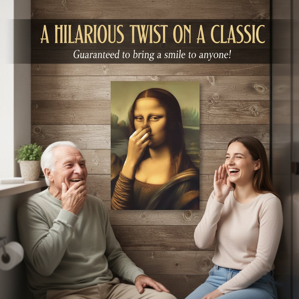 Divertente quadro da parete con Monna Lisa