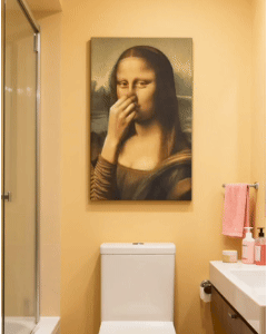 Divertente quadro da parete con Monna Lisa