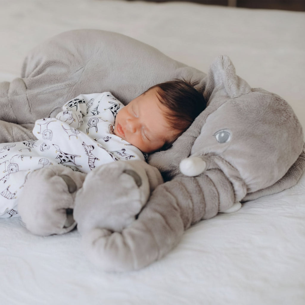 Elefante di Peluche – Morbidissimo e Comodo per Dolci Momenti di Coccole