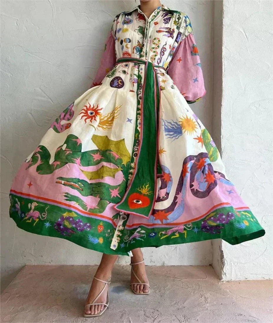 Elegante abito ampio per ogni occasione