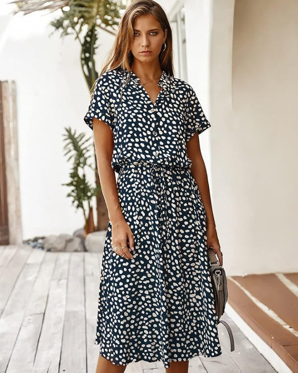 Elegante Abito Estivo Midi - Eleganza per le Giornate Estive