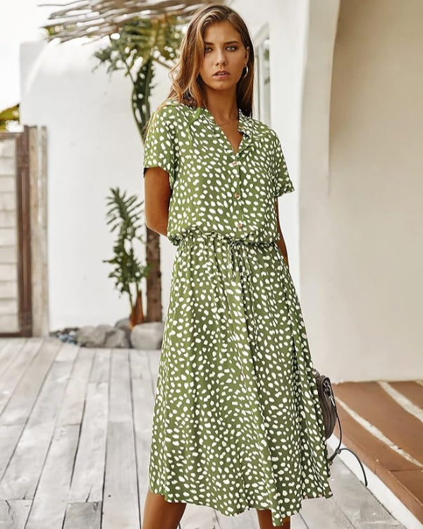 Elegante Abito Estivo Midi - Eleganza per le Giornate Estive