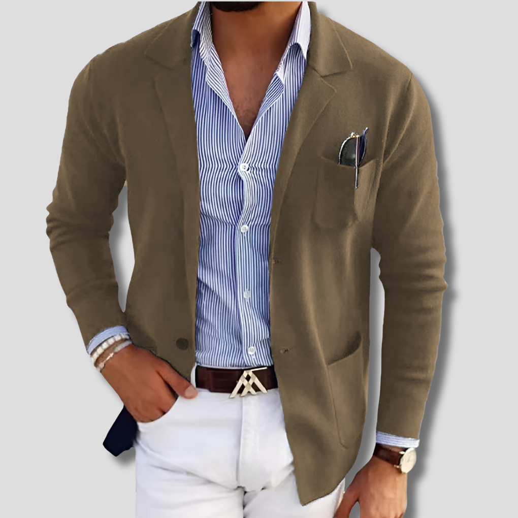 Elegante blazer da uomo con tasche a patta casual – Design intramontabile con un tocco moderno