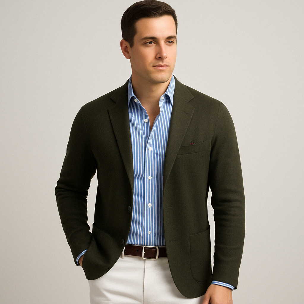 Elegante blazer da uomo con tasche a patta casual – Design intramontabile con un tocco moderno