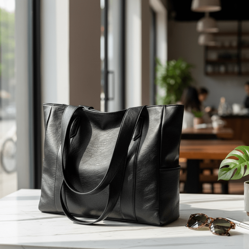 Elegante Borsa a Spalla in Stile Retro e Superficie Liscia
