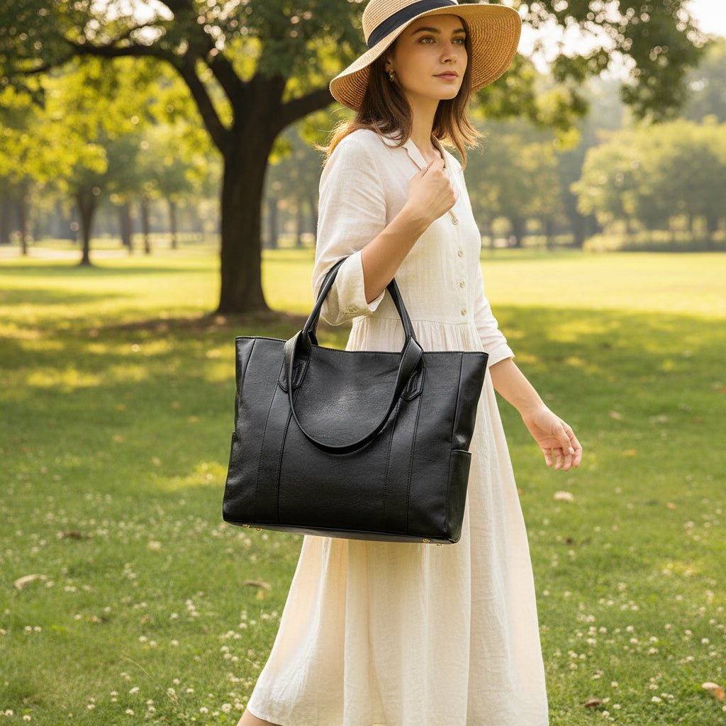 Elegante Borsa a Spalla in Stile Retro e Superficie Liscia