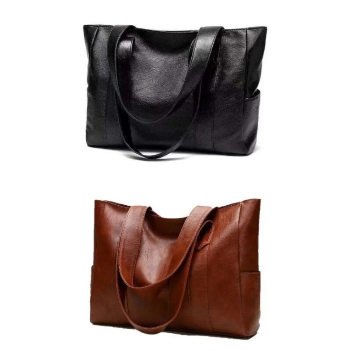 Elegante Borsa a Spalla in Stile Retro e Superficie Liscia