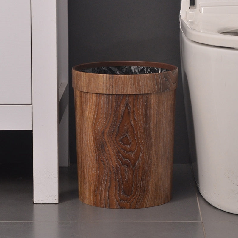 Elegante cestino gettacarte in legno