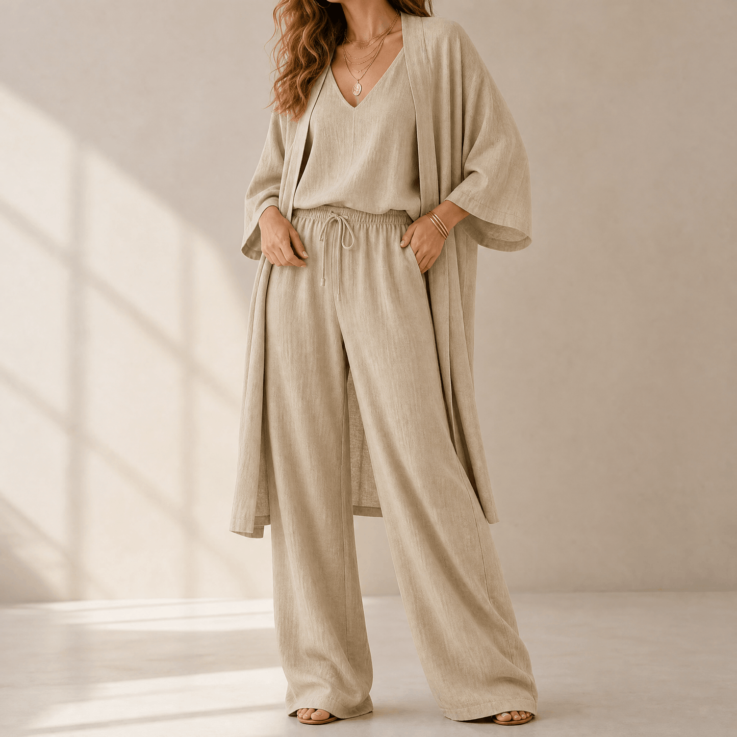 Elegante Completo Loungewear 3 Pezzi