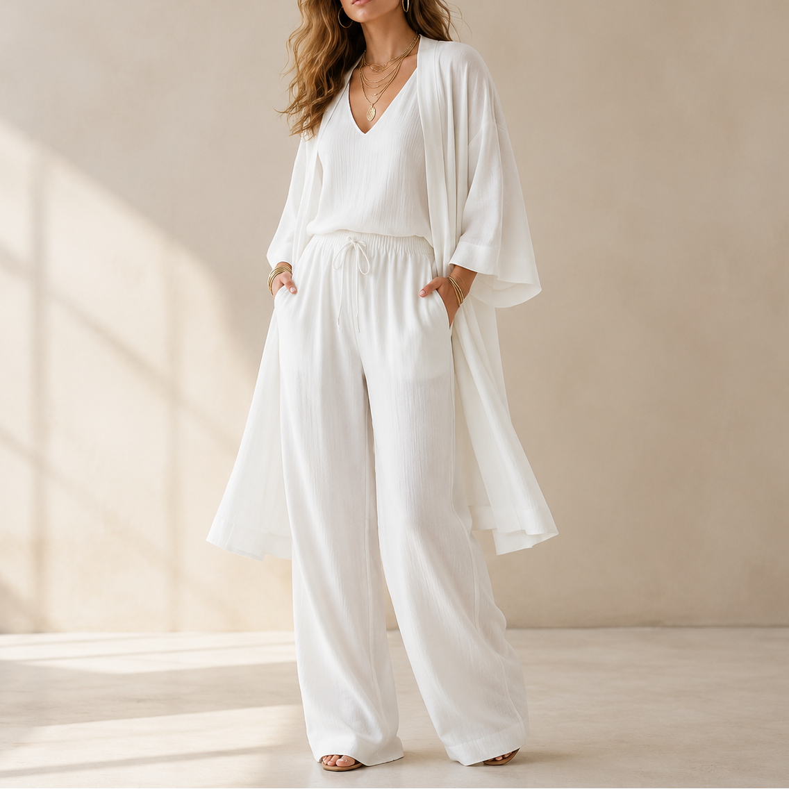 Elegante Completo Loungewear 3 Pezzi