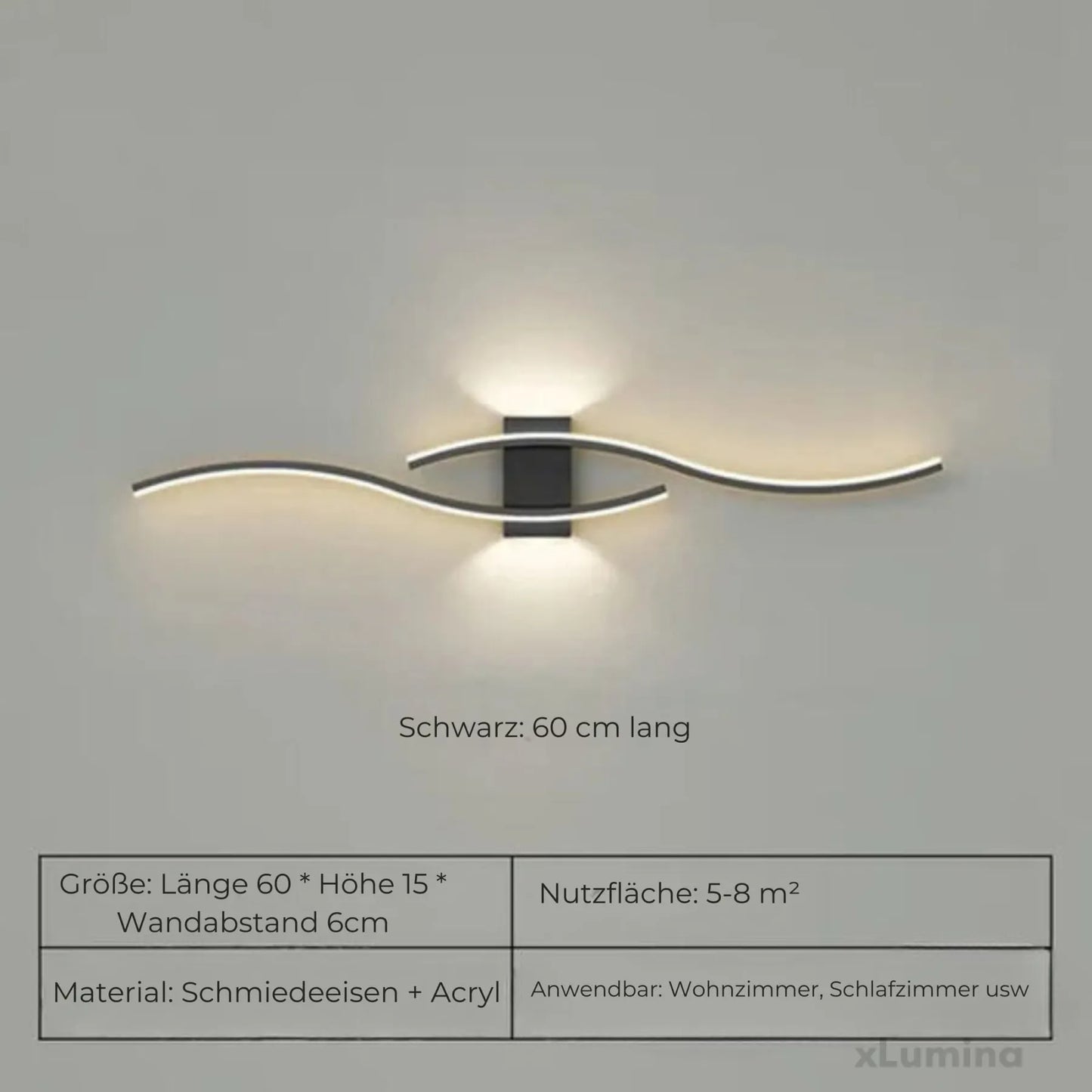 Elegante lampada da parete lineare per interni moderni, discreta illuminazione d'accento con montaggio a parete
