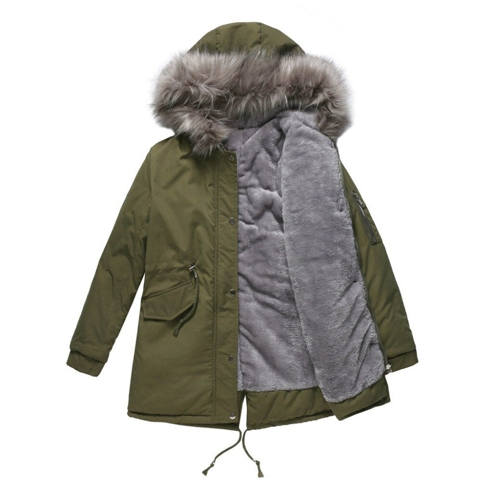 Elegante Parka Invernale con Pratiche Tasche