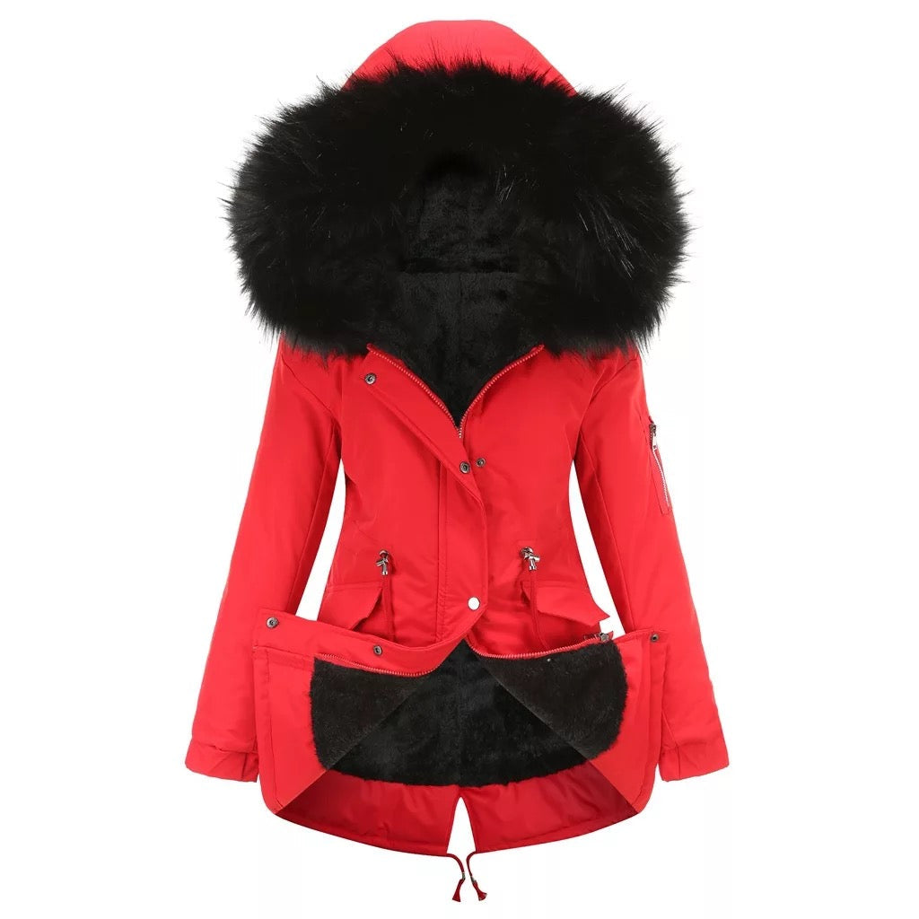 Elegante Parka Invernale con Pratiche Tasche