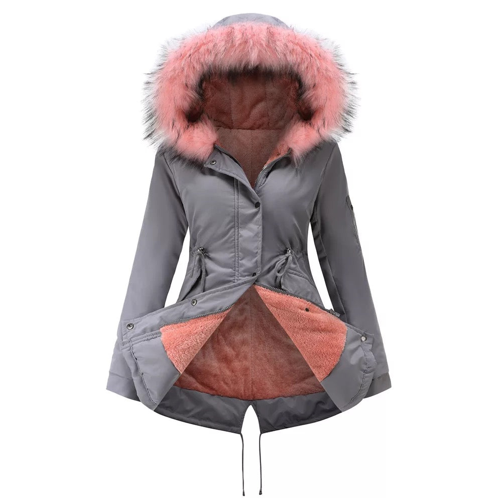 Elegante Parka Invernale con Pratiche Tasche