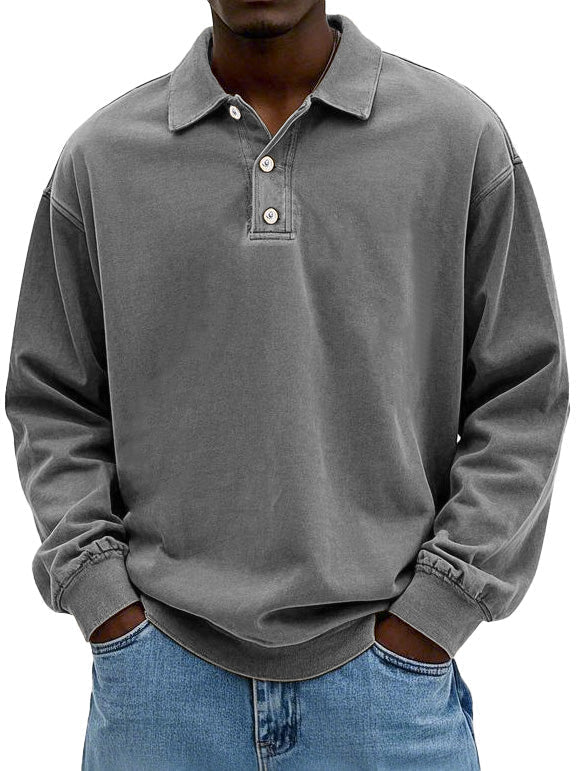 Elegante polo a maniche lunghe
