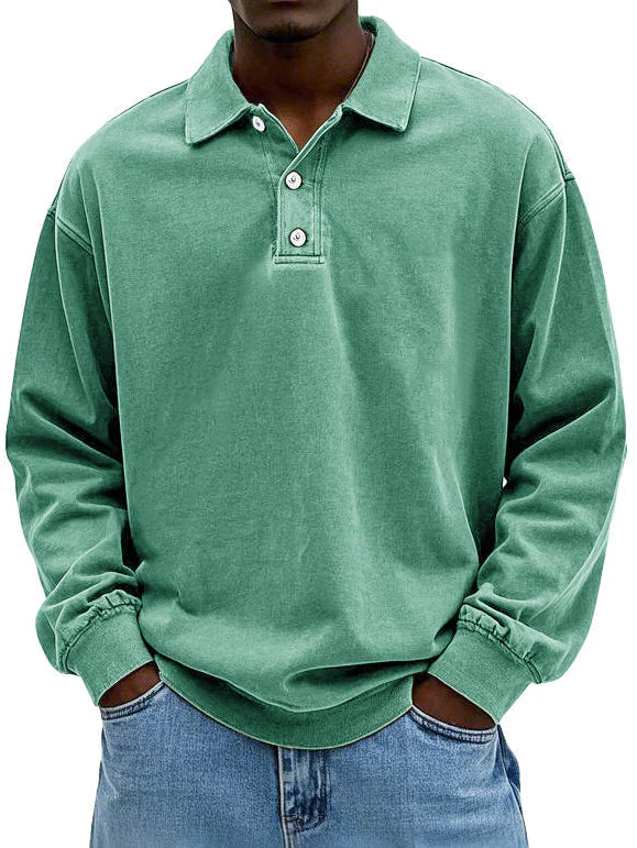 Elegante polo a maniche lunghe