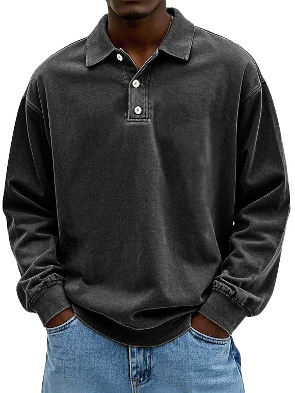 Elegante polo a maniche lunghe