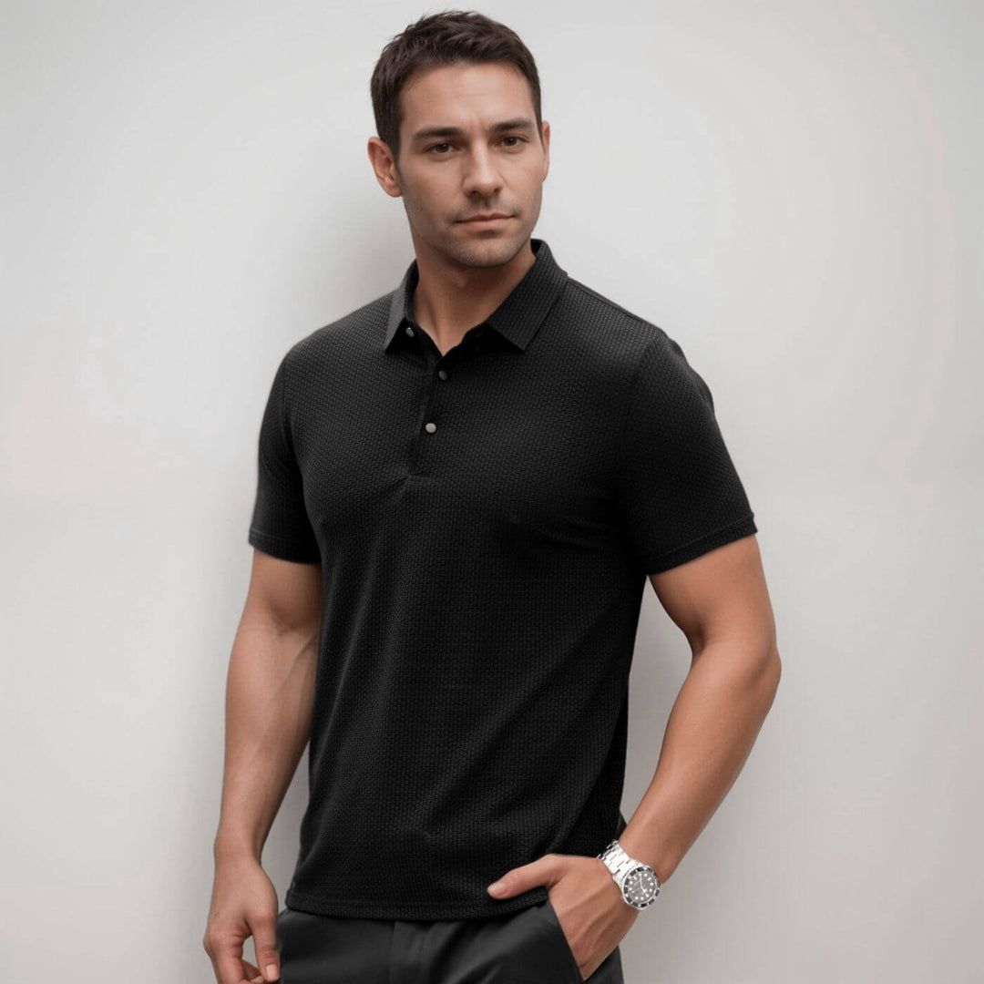 Elegante polo tecnica da uomo