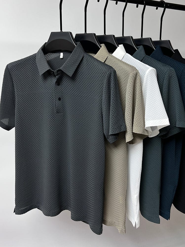 Elegante polo tecnica da uomo
