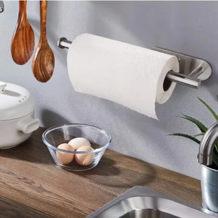 Elegante portarotolo da cucina a parete – senza foratura e salvaspazio