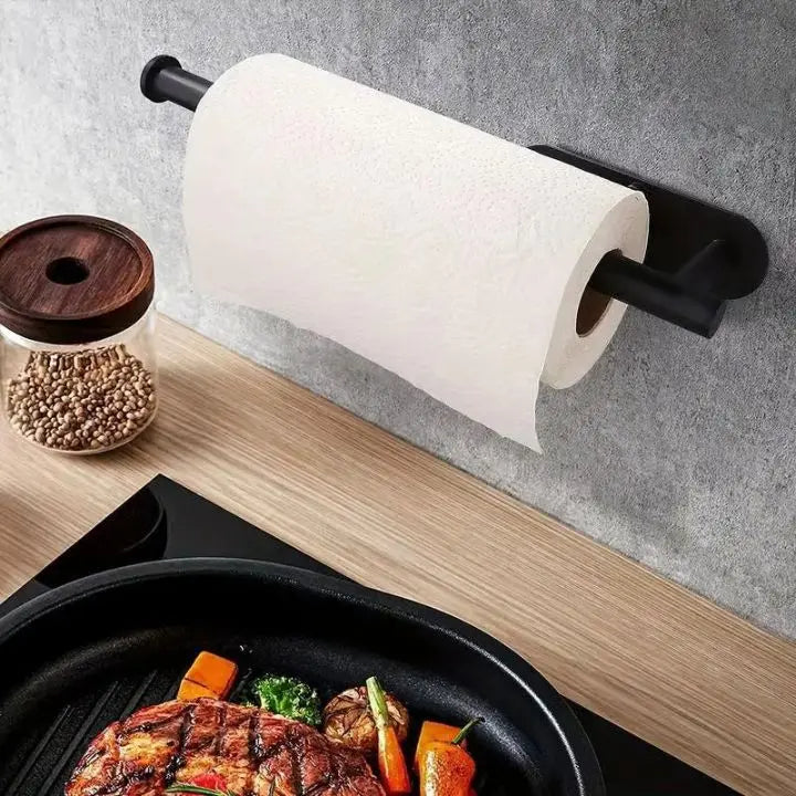 Elegante portarotolo da cucina a parete – senza foratura e salvaspazio