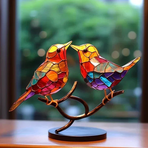 Elegante statuetta a forma di uccello per la casa moderna