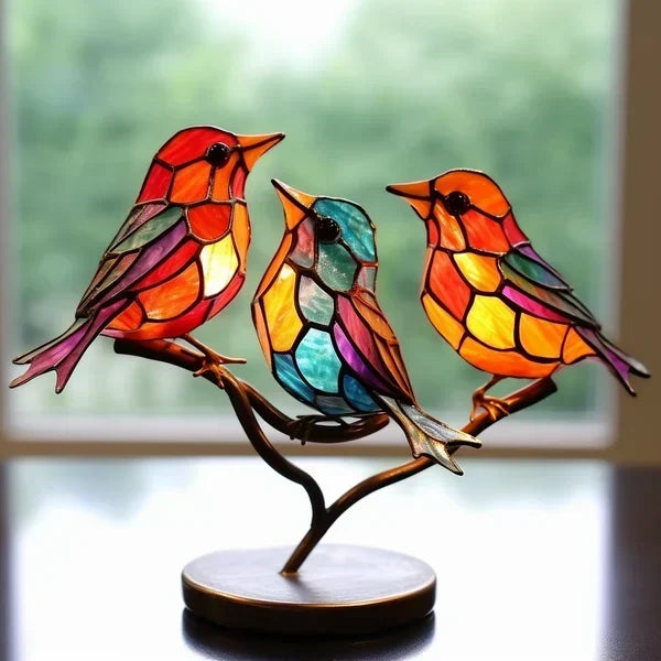 Elegante statuetta a forma di uccello per la casa moderna