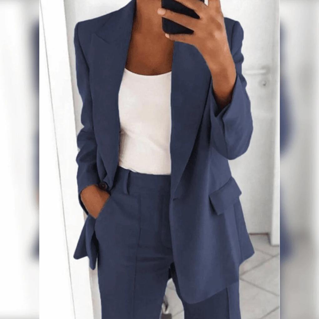 Elegante tailleur pantalone da donna 2 pezzi – Completo due pezzi per look formali