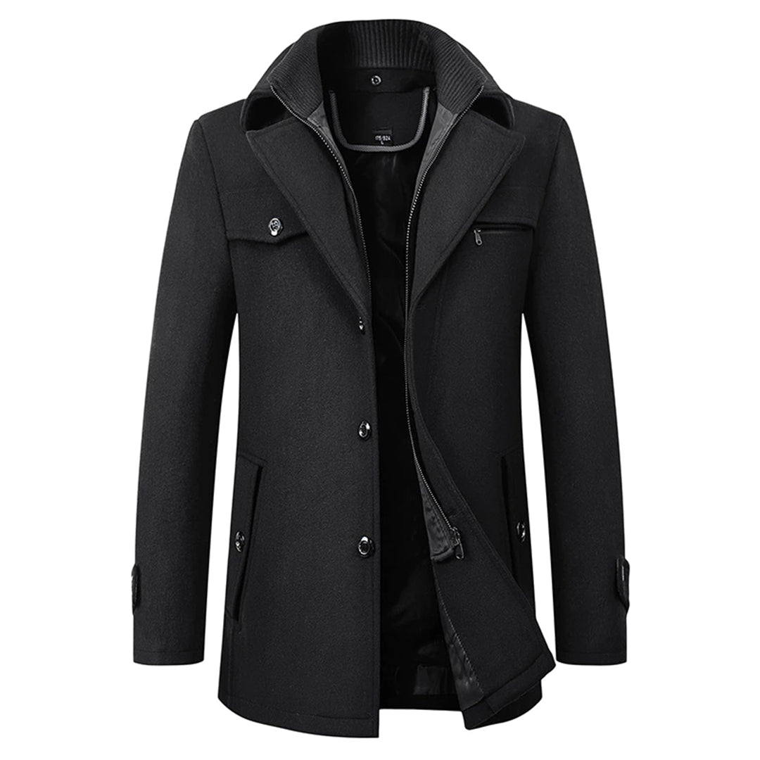 Elegante trench lungo da uomo