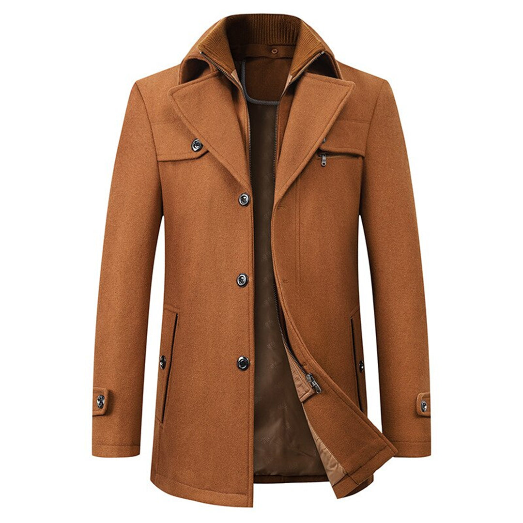 Elegante trench lungo da uomo
