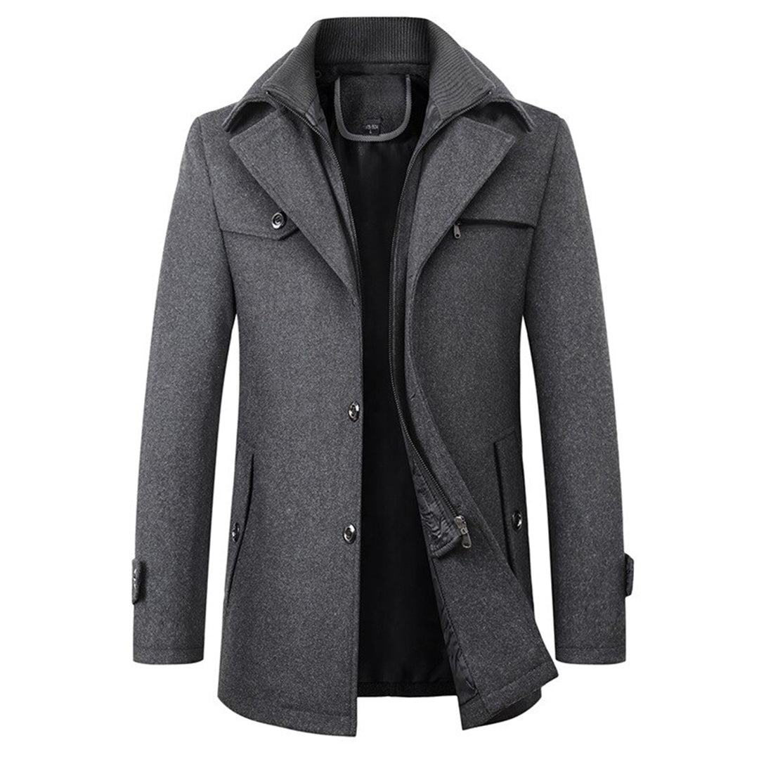 Elegante trench lungo da uomo