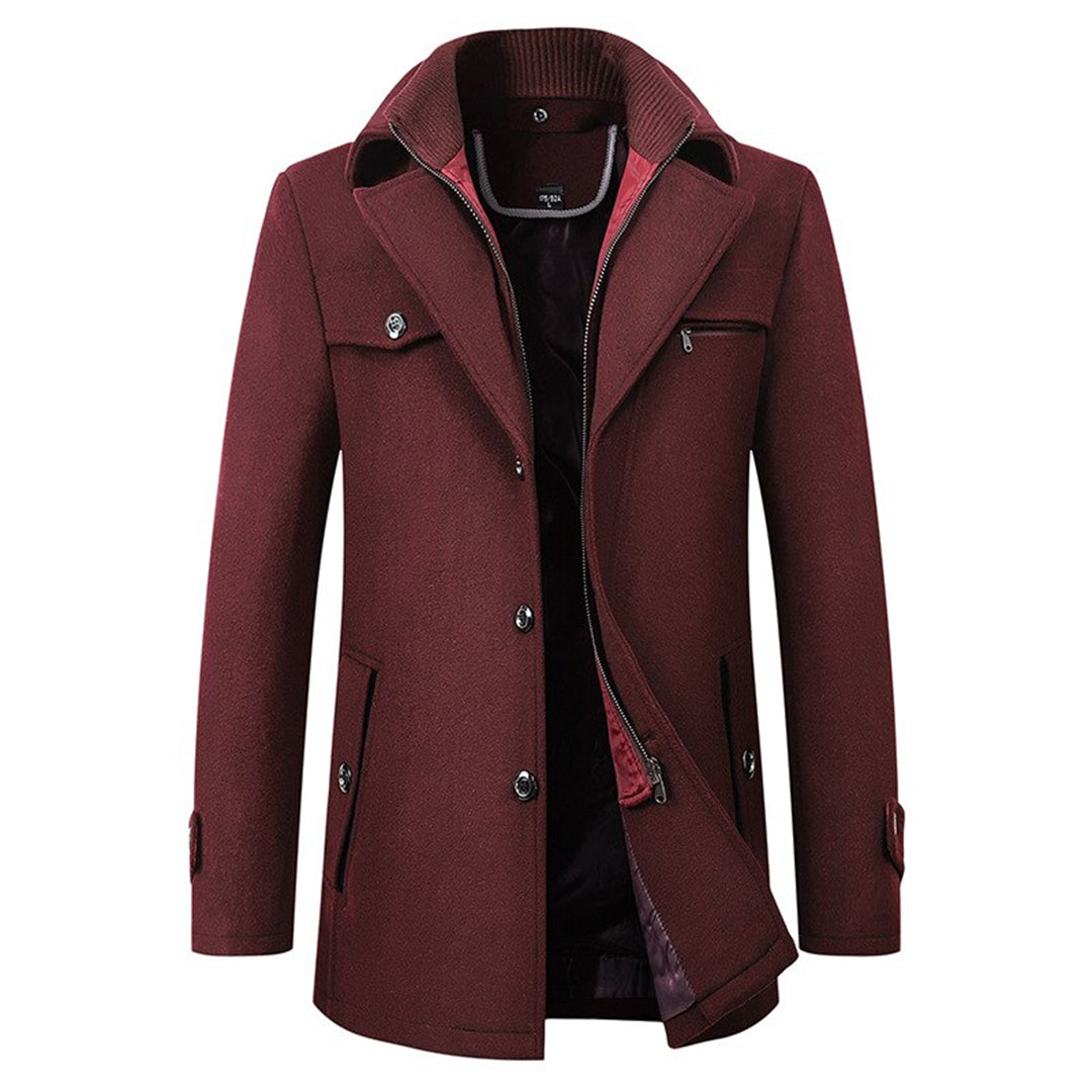 Elegante trench lungo da uomo