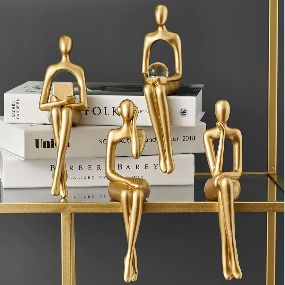 Eleganti figure astratte per la decorazione d'interni – Opere d'arte uniche come accessorio per la casa moderno
