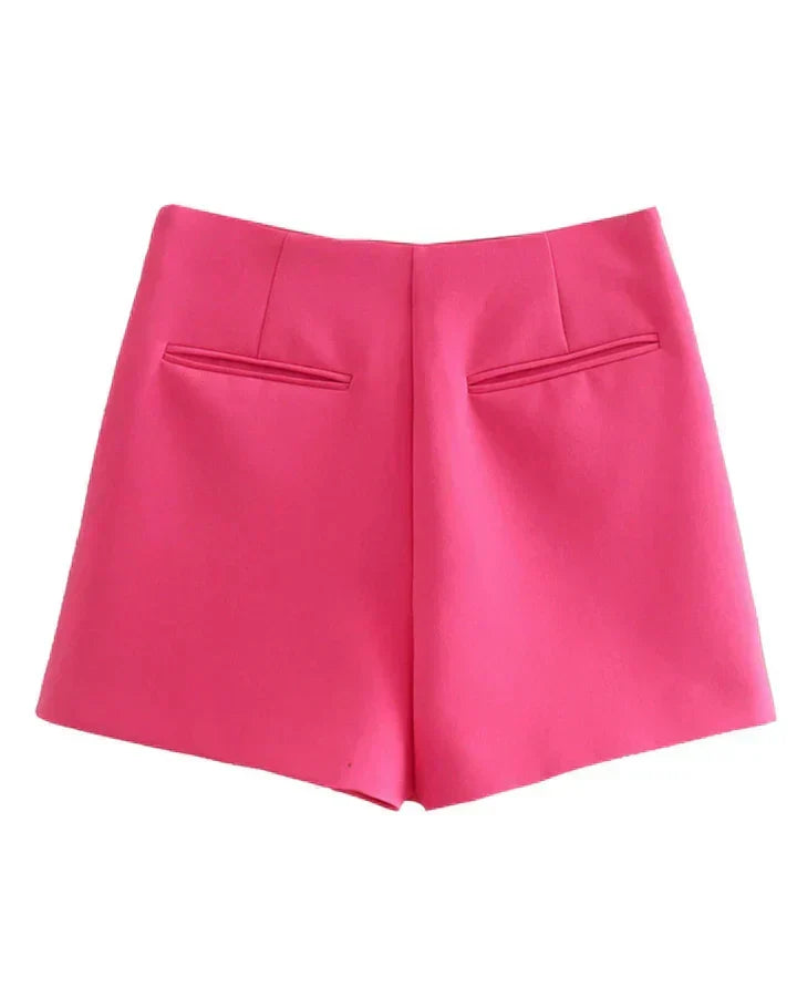 Eleganti Short da Donna a Vita Alta Aderenti