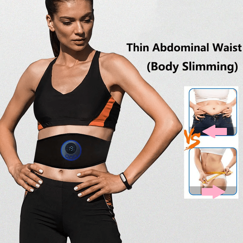 Elettrostimolatore Muscolare Addominale EMS – Stimolatore Addominali a 19 Livelli di Intensità per il Rafforzamento del Core