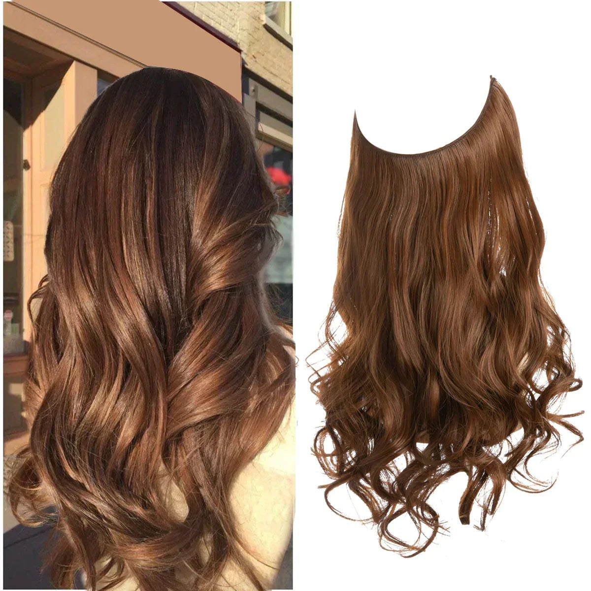 Extension per capelli veri – Ciocche castane e bionde