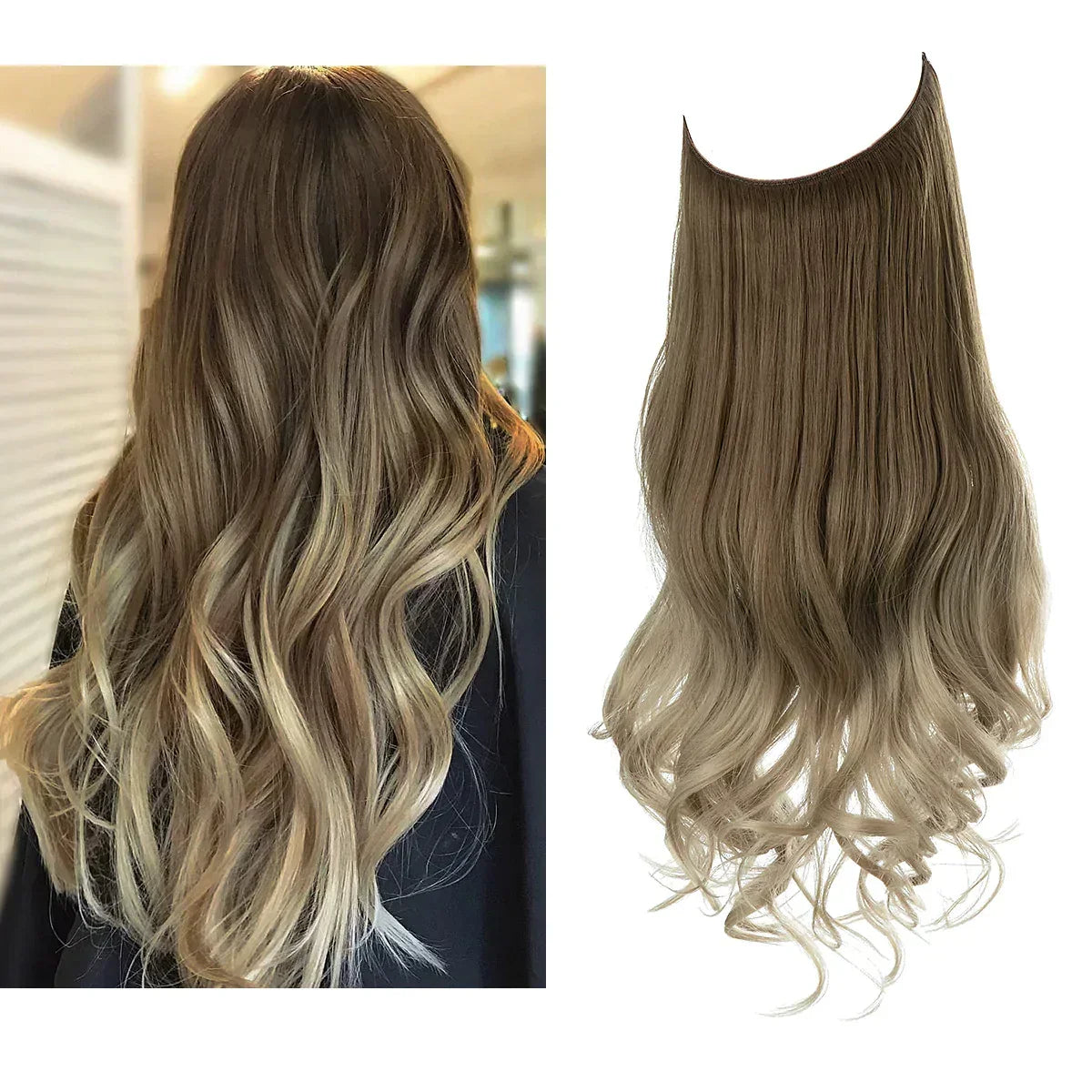 Extension per capelli veri – Ciocche castane e bionde