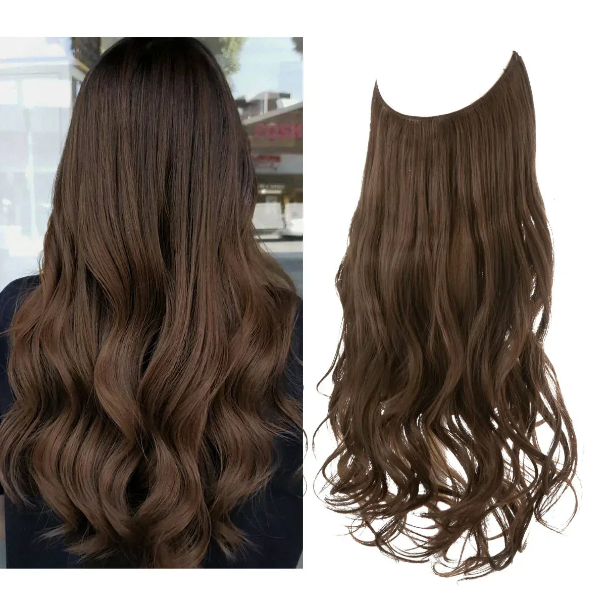 Extension per capelli veri – Ciocche castane e bionde